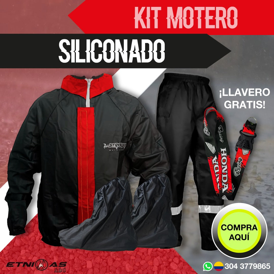¡Compra 🔥 KIT Impermeable Motero Rainguard C8-Protección Total Bajo la Lluvia-GRATIS LLAVERO MOTERO