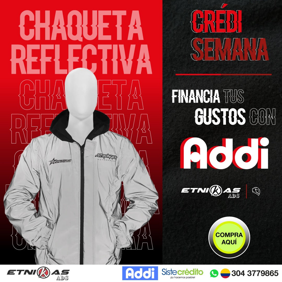 ¡Protección Total en Ruta!CHAQUETA Reflectiva + GUANTES 🛡️🔥