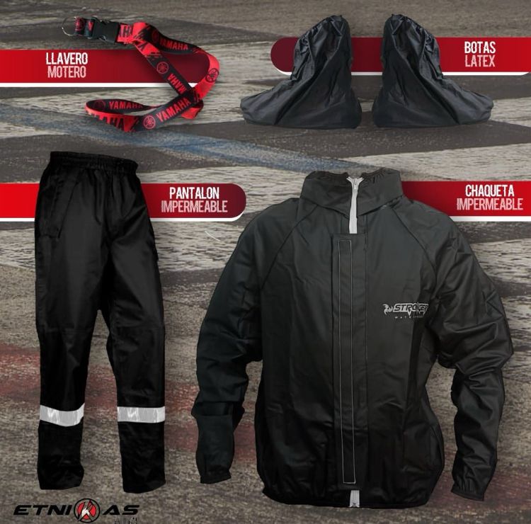 ¡Compra 🔥 KIT Impermeable Motero Rainguard C8-Protección Total Bajo la Lluvia-GRATIS LLAVERO MOTERO