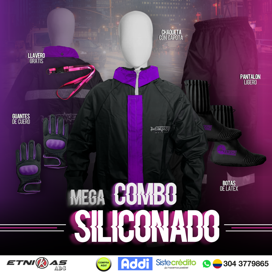 ¡Compra 🔥 Combo Especial Impermeable Motero Rainguard C8 + Botas Látex + Guantes con Protecciones 🏍️💥